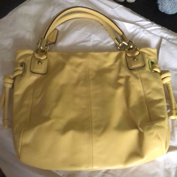 Coach purse butter nut yellow leather New ! - Picture 2 of 8